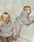 Dove Grey Exposed Seam Hoodie